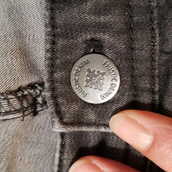 ❤️3/$30 Phistic gray bootcut jeans 28x33 - Picture 3 of 12